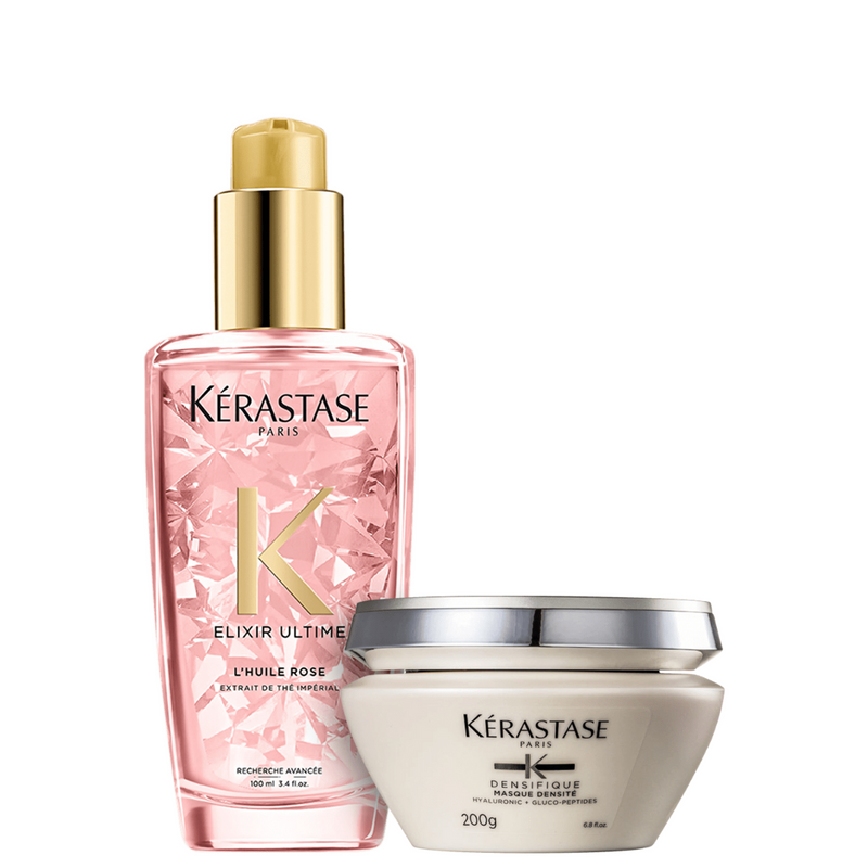 Kit Elixir Rose & Densifique – Brillo y Fortalecimiento (2 Productos)