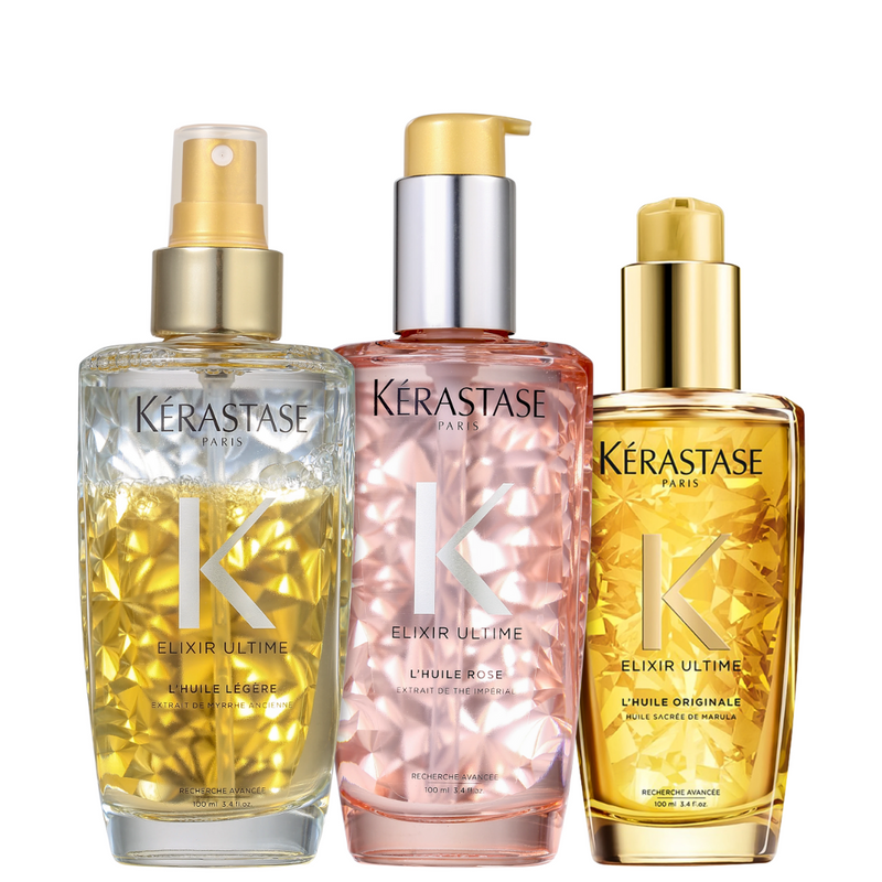 Kit Elixir Ultime Huile – Nutrición, Brillo y Ligereza del Pelo